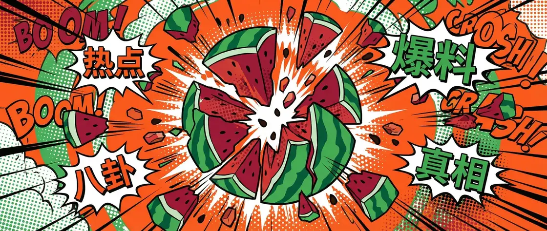 呦女 今日头瓜爆炸漫画横幅